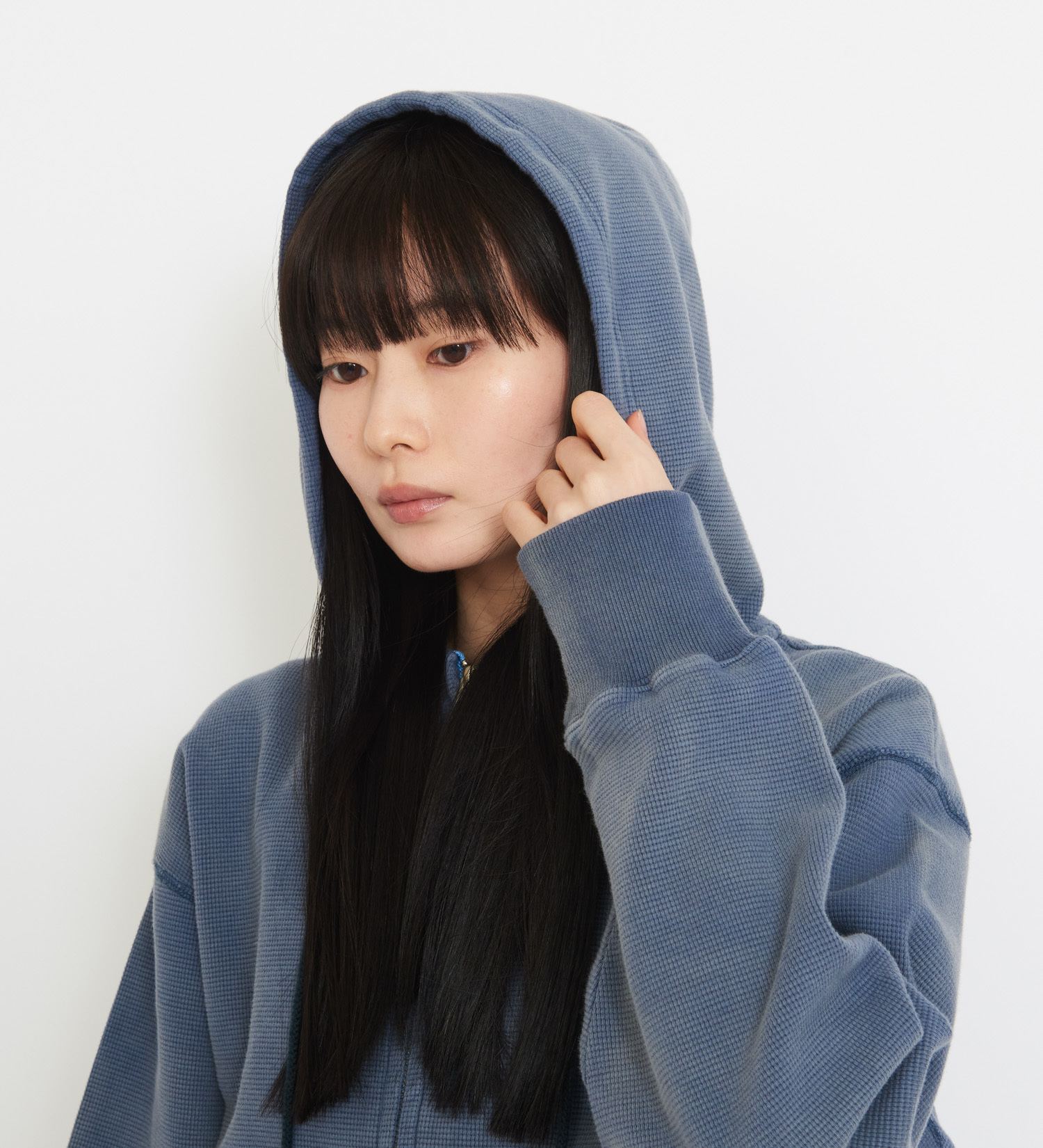 Dickies(ディッキーズ)のレディース サーマルショートフーディー|トップス/パーカー/レディース|ライトブルー