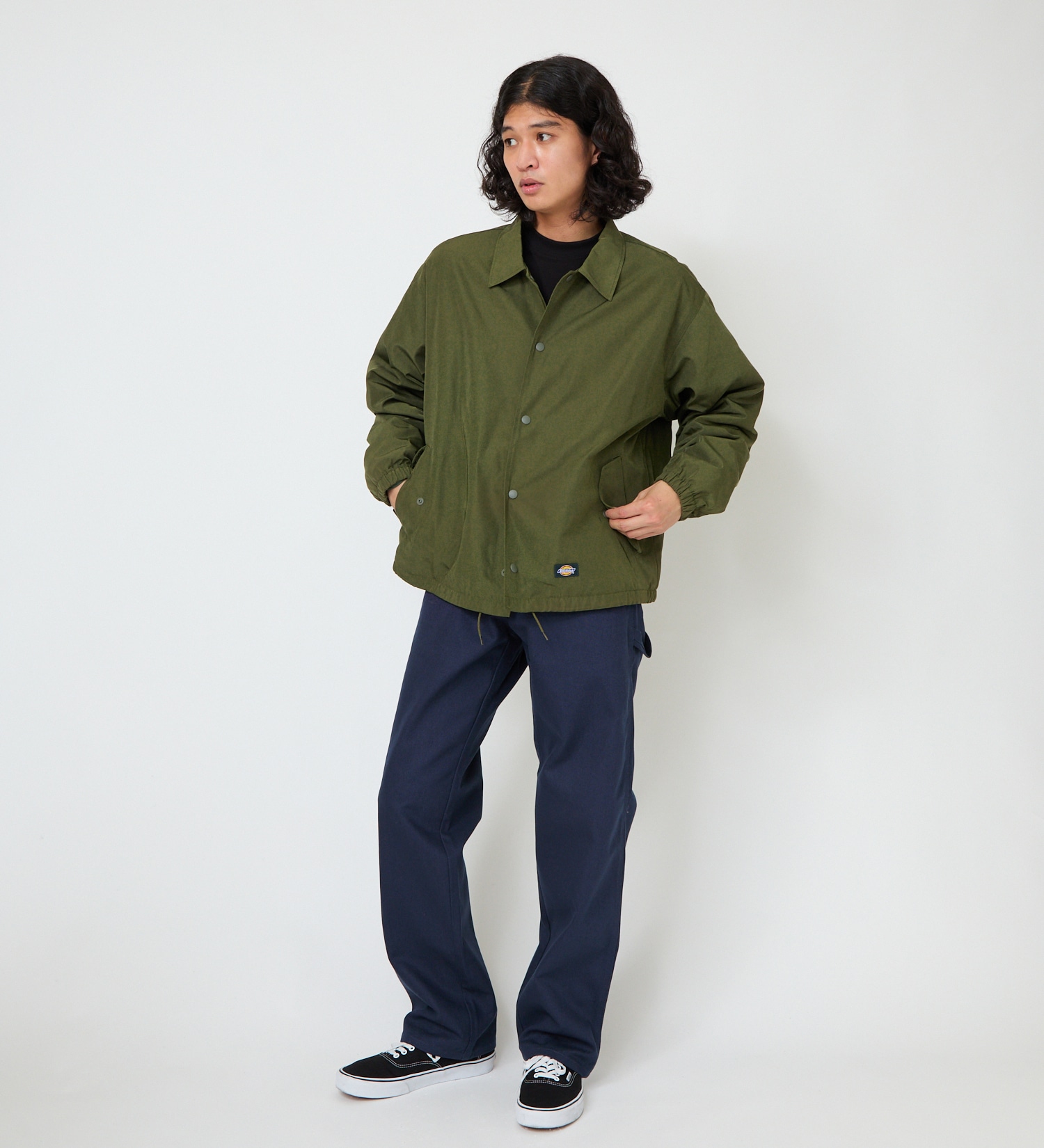 Dickies(ディッキーズ)の【試着対象】ナイロン コーチジャケット|ジャケット/アウター/ミリタリージャケット/メンズ|オリーブ