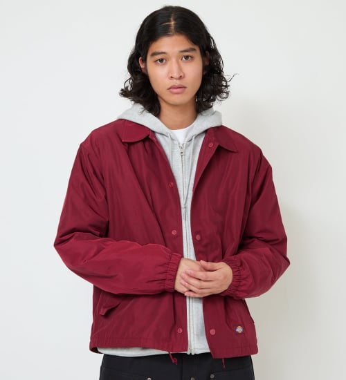 Dickies(ディッキーズ)の【試着対象】ナイロン コーチジャケット|ジャケット/アウター/ミリタリージャケット/メンズ|バーガンディー
