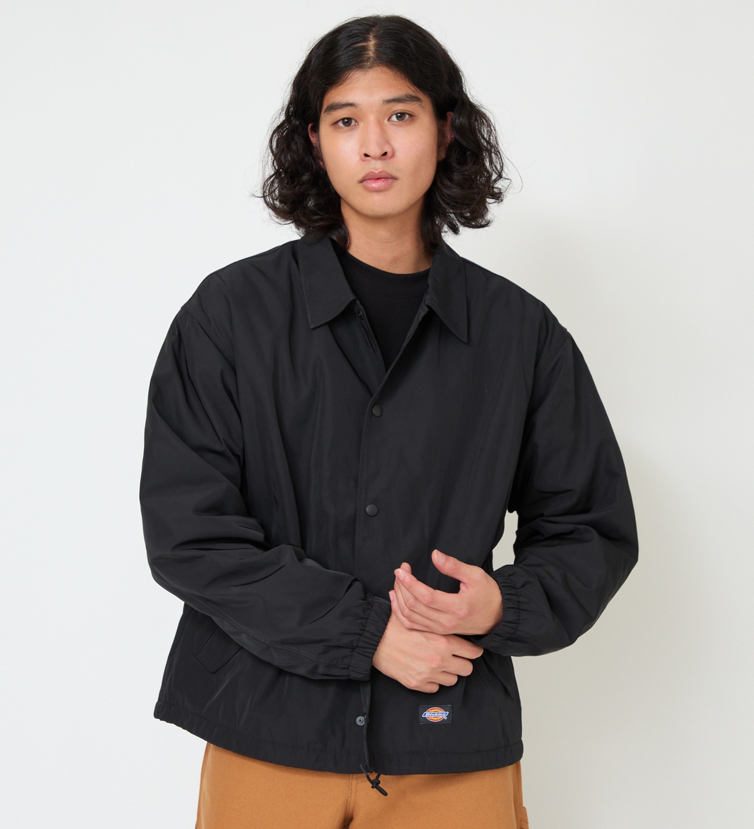 Dickies(ディッキーズ)の【試着対象】ナイロン コーチジャケット|ジャケット/アウター/ミリタリージャケット/メンズ|ブラック