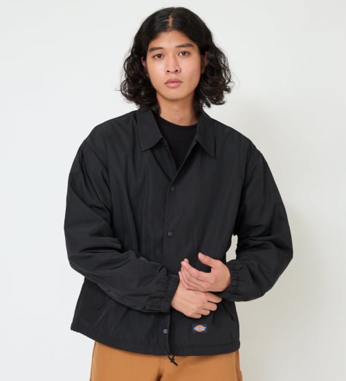 Dickies(ディッキーズ)の【試着対象】ナイロン コーチジャケット|ジャケット/アウター/ミリタリージャケット/メンズ|ブラック