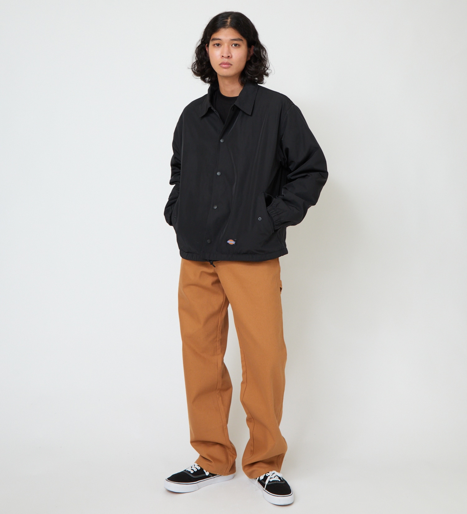 Dickies(ディッキーズ)の【試着対象】ナイロン コーチジャケット|ジャケット/アウター/ミリタリージャケット/メンズ|ブラック