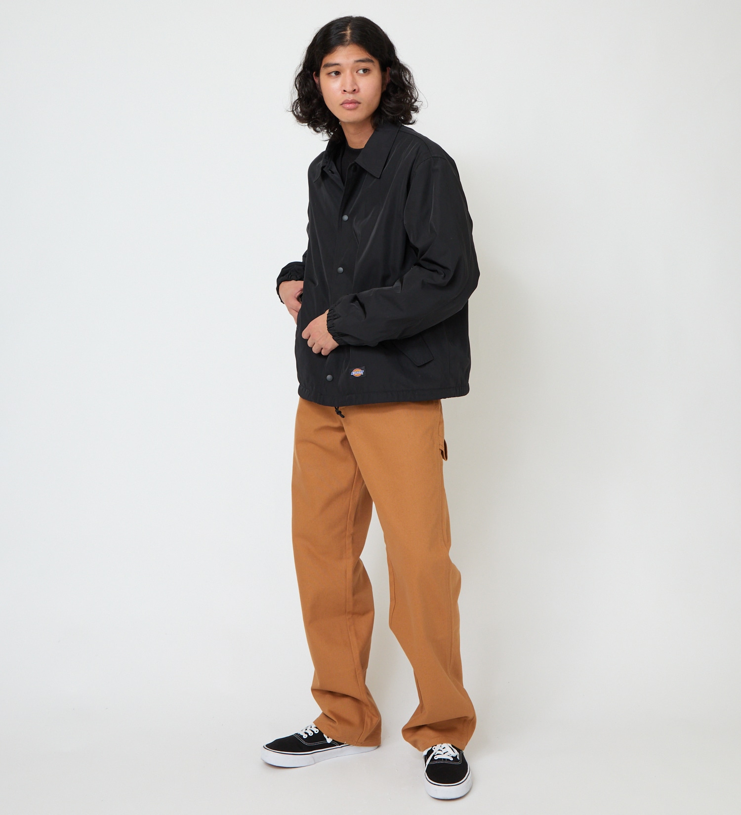 Dickies(ディッキーズ)の【試着対象】ナイロン コーチジャケット|ジャケット/アウター/ミリタリージャケット/メンズ|ブラック