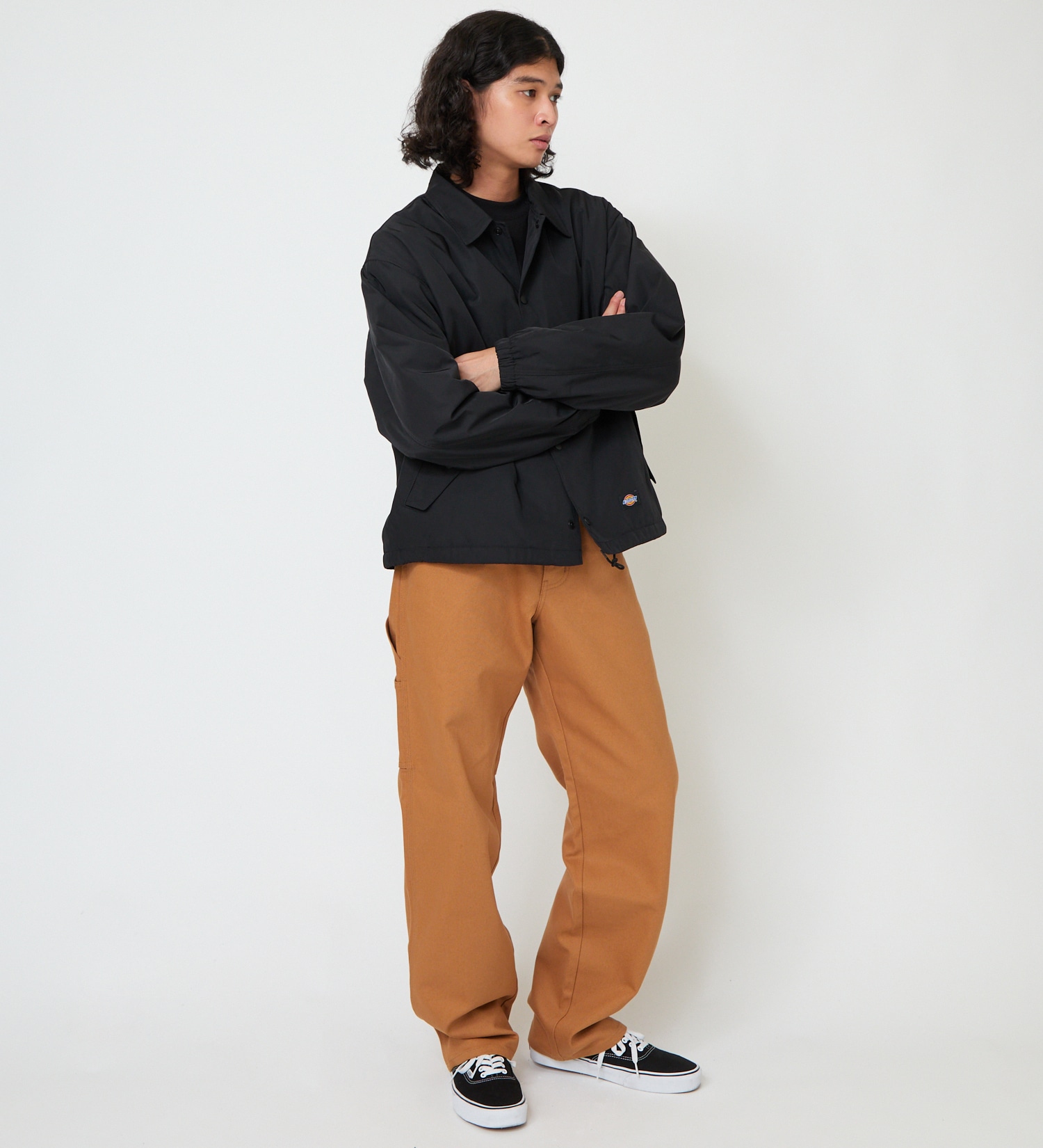 Dickies(ディッキーズ)の【試着対象】ナイロン コーチジャケット|ジャケット/アウター/ミリタリージャケット/メンズ|ブラック