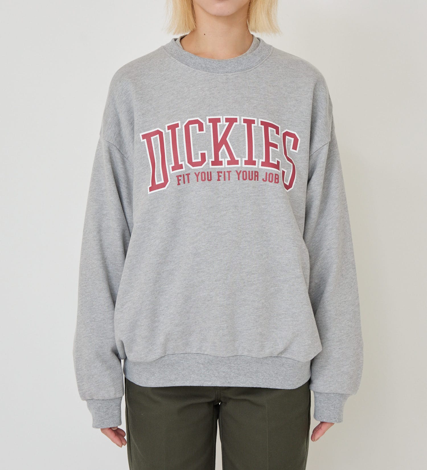Dickies(ディッキーズ)のカレッジロゴスウェット|トップス/スウェット/レディース|ヘザ－グレー