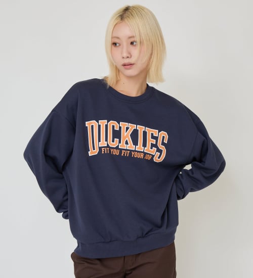 Dickies(ディッキーズ)のカレッジロゴスウェット|トップス/スウェット/レディース|ネイビー