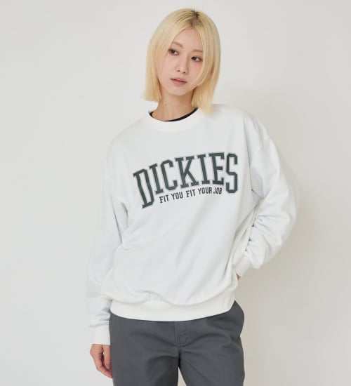 Dickies(ディッキーズ)のカレッジロゴスウェット|トップス/スウェット/レディース|ホワイト