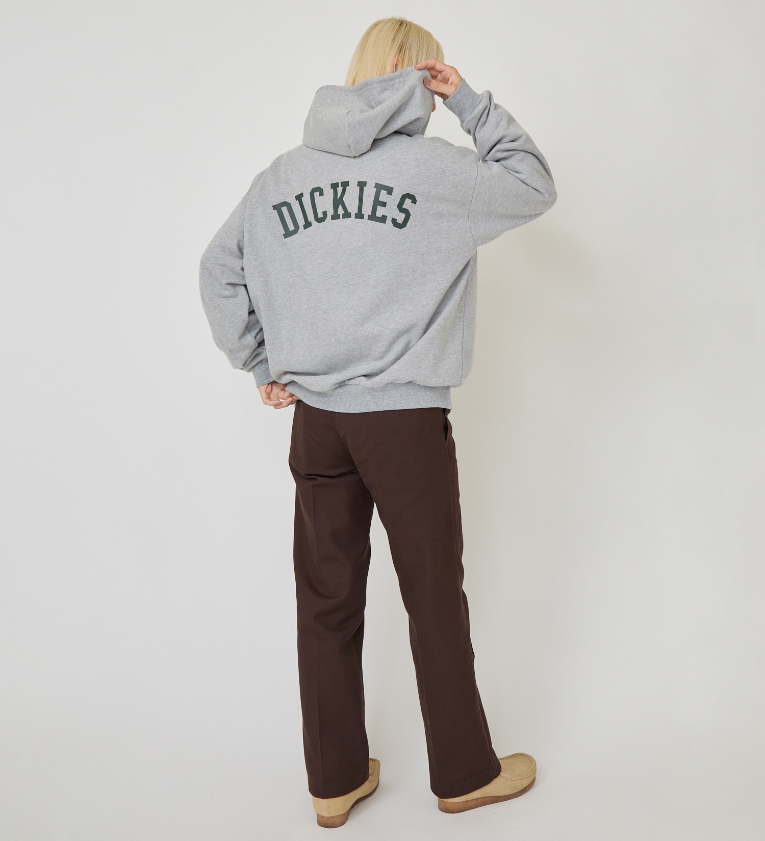 Dickies(ディッキーズ)のカレッジロゴフーディー|トップス/パーカー/レディース|ヘザ－グレー