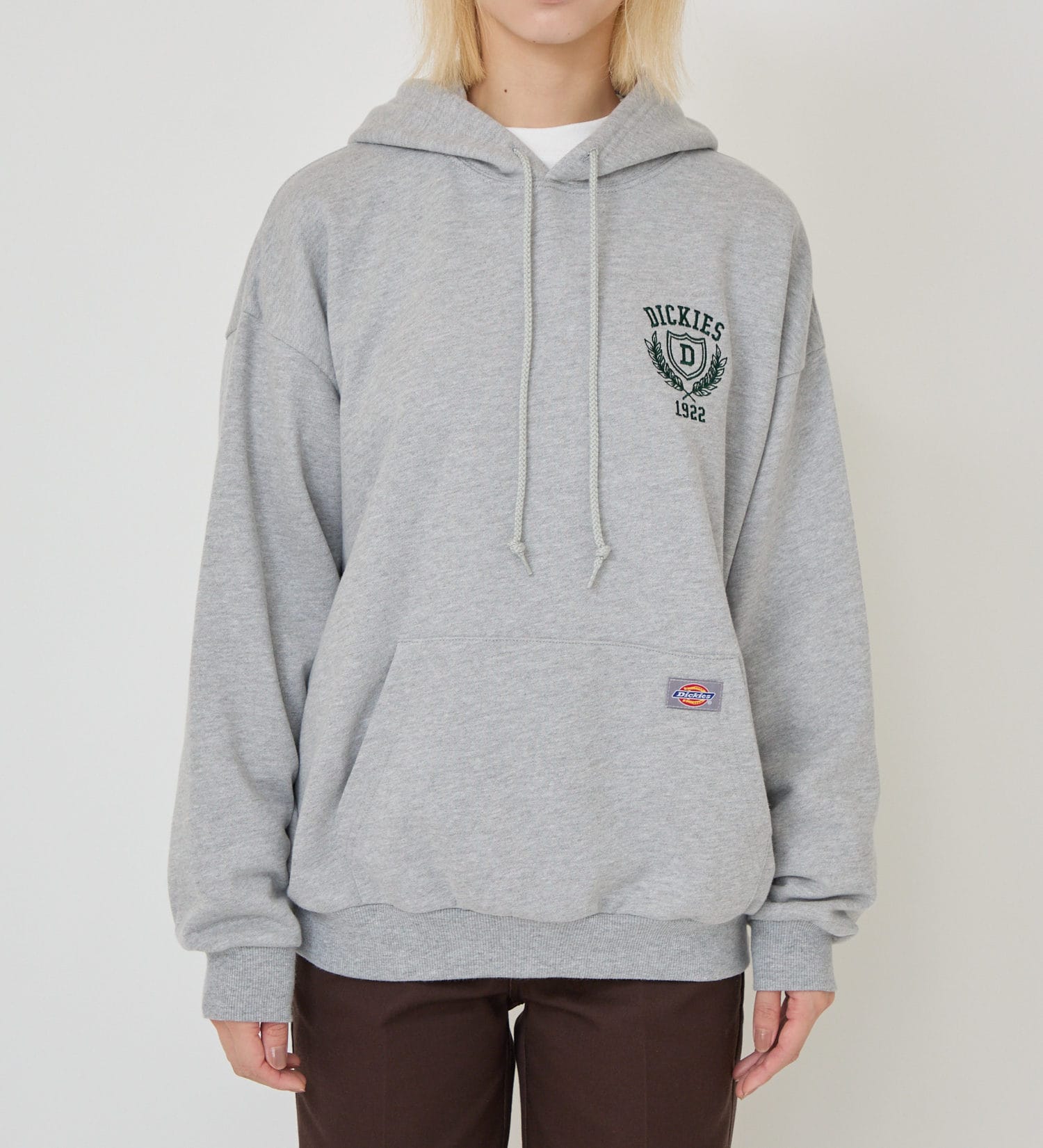 Dickies(ディッキーズ)のカレッジロゴフーディー|トップス/パーカー/レディース|ヘザ－グレー