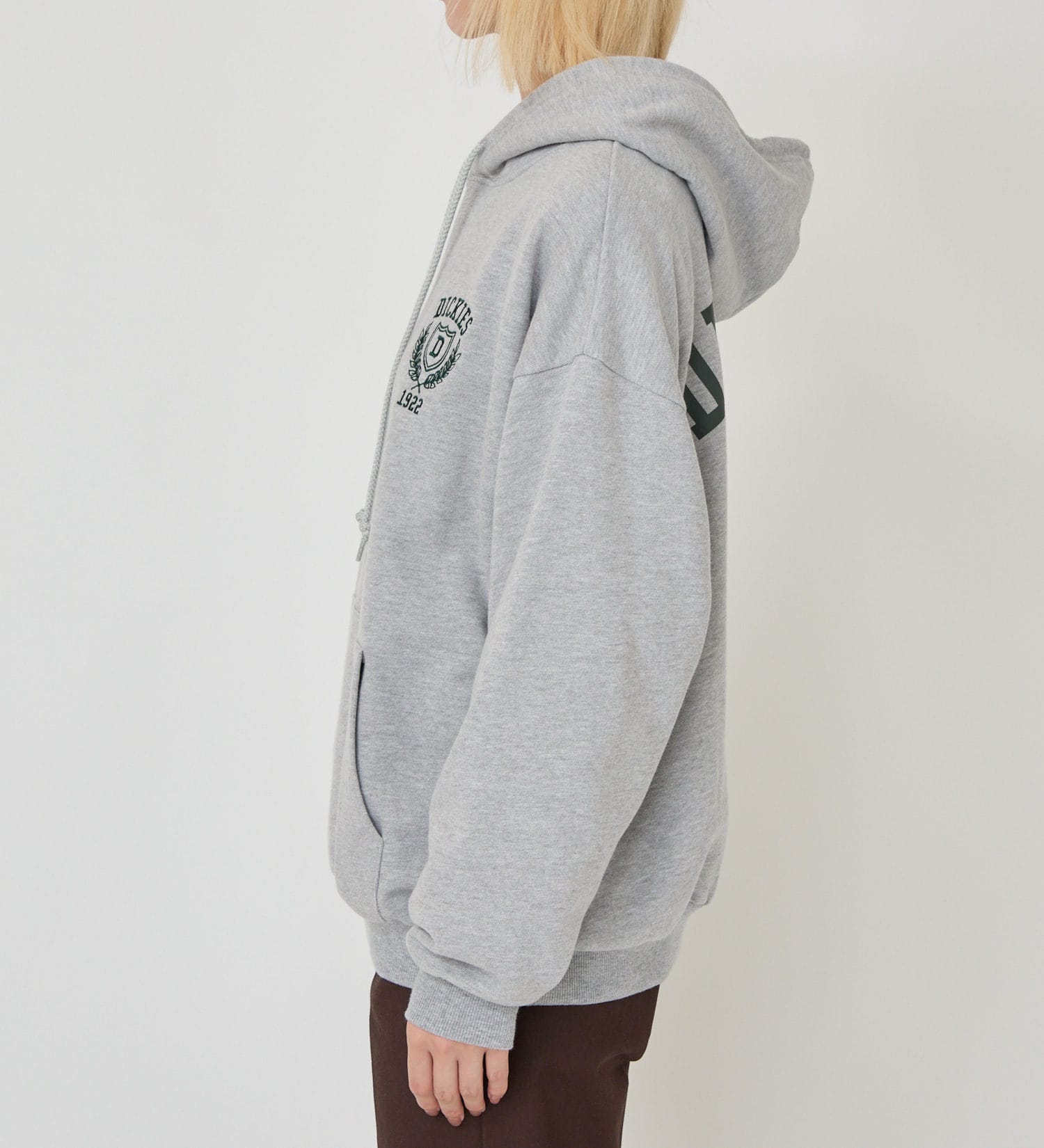Dickies(ディッキーズ)のカレッジロゴフーディー|トップス/パーカー/レディース|ヘザ－グレー