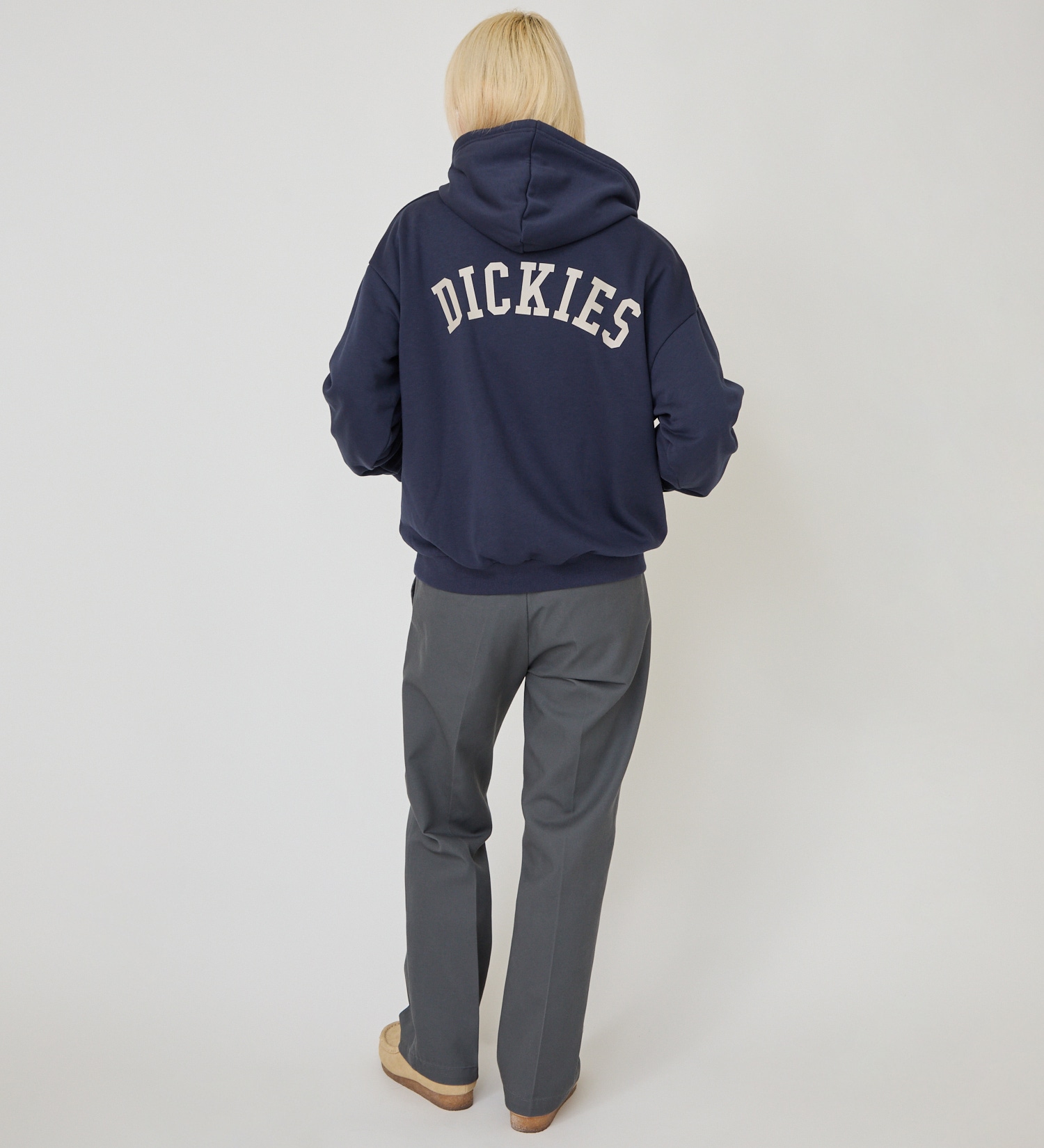 Dickies(ディッキーズ)のカレッジロゴフーディー|トップス/パーカー/レディース|ネイビー