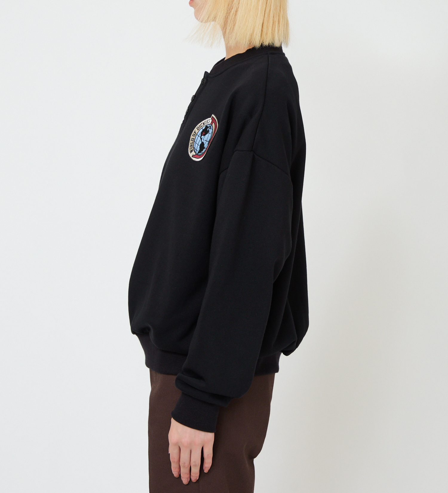 Dickies(ディッキーズ)のヘンリーネックスウェット|トップス/スウェット/レディース|ブラック