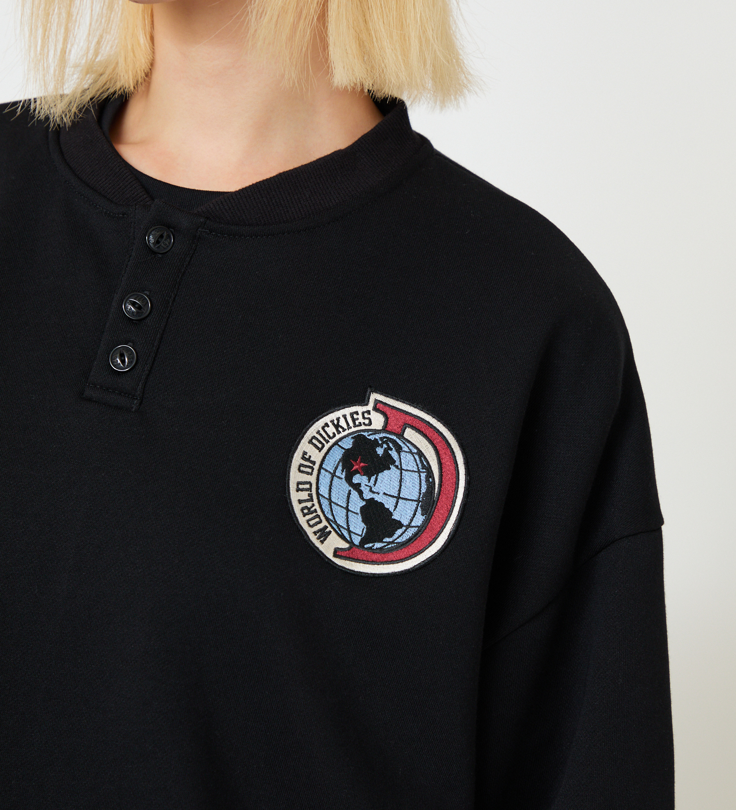 Dickies(ディッキーズ)のヘンリーネックスウェット|トップス/スウェット/レディース|ブラック