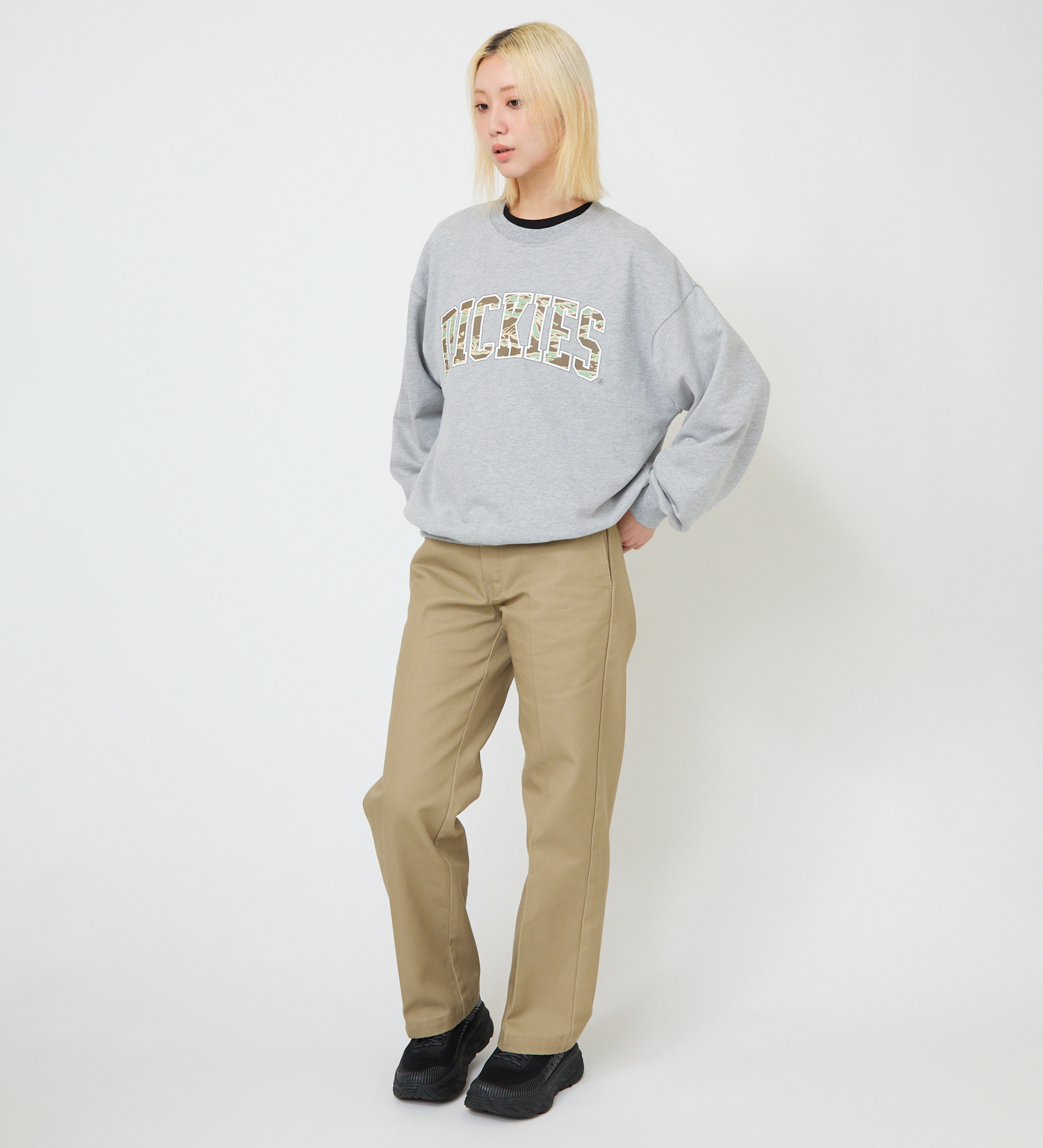 Dickies(ディッキーズ)のタイガーカモスウェット|トップス/スウェット/レディース|ヘザ-グレー