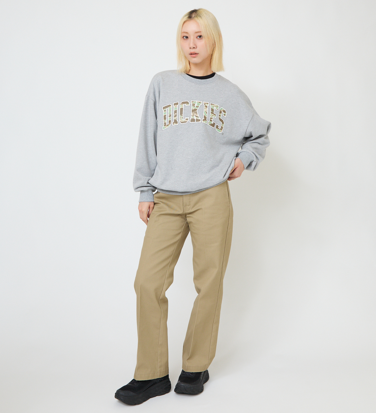 Dickies(ディッキーズ)のタイガーカモスウェット|トップス/スウェット/レディース|ヘザ-グレー