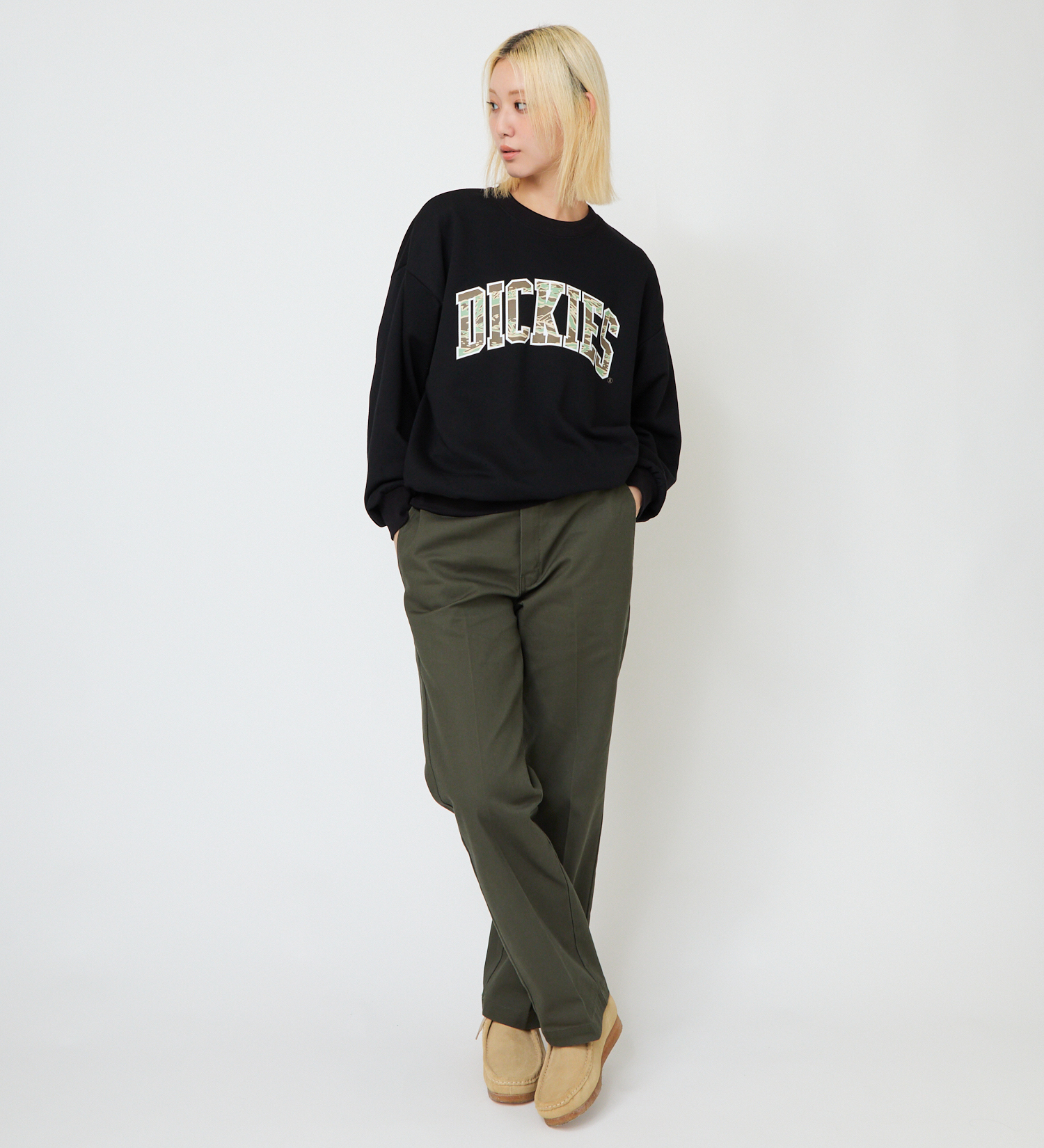 Dickies(ディッキーズ)のタイガーカモスウェット|トップス/スウェット/レディース|ブラック