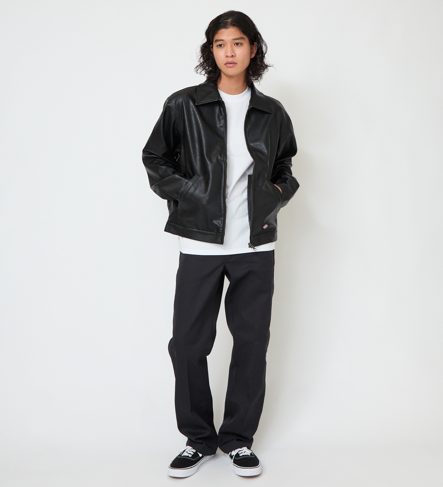Dickies(ディッキーズ)のシンセティックレザーアイゼンハワージャケット|ジャケット/アウター/その他アウター/メンズ|ブラック