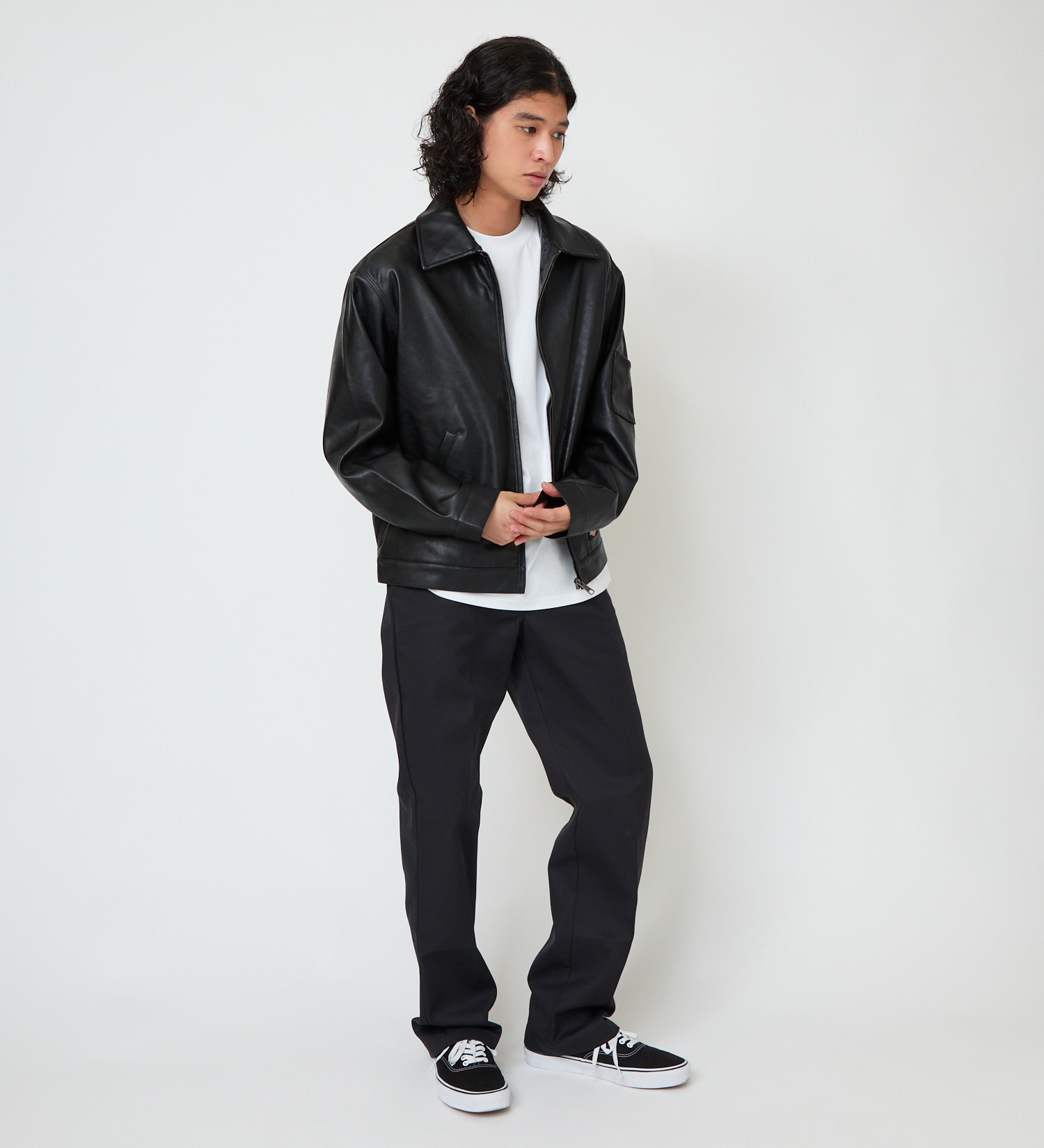 Dickies(ディッキーズ)のシンセティックレザーアイゼンハワージャケット|ジャケット/アウター/その他アウター/メンズ|ブラック