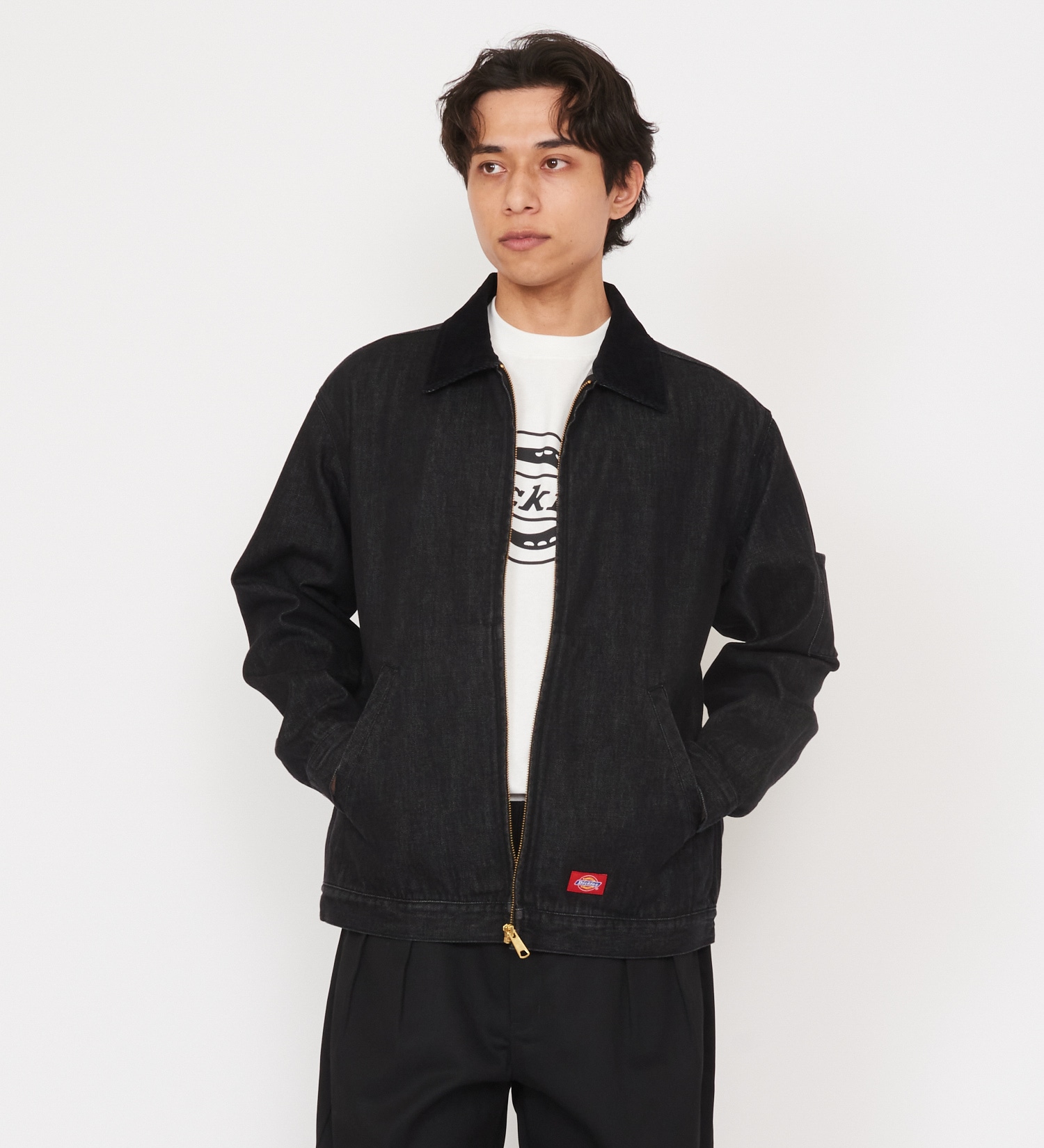 Dickies(ディッキーズ)のデニム アイゼンハワージャケット|ジャケット/アウター/デニムジャケット/メンズ|ブラックデニム