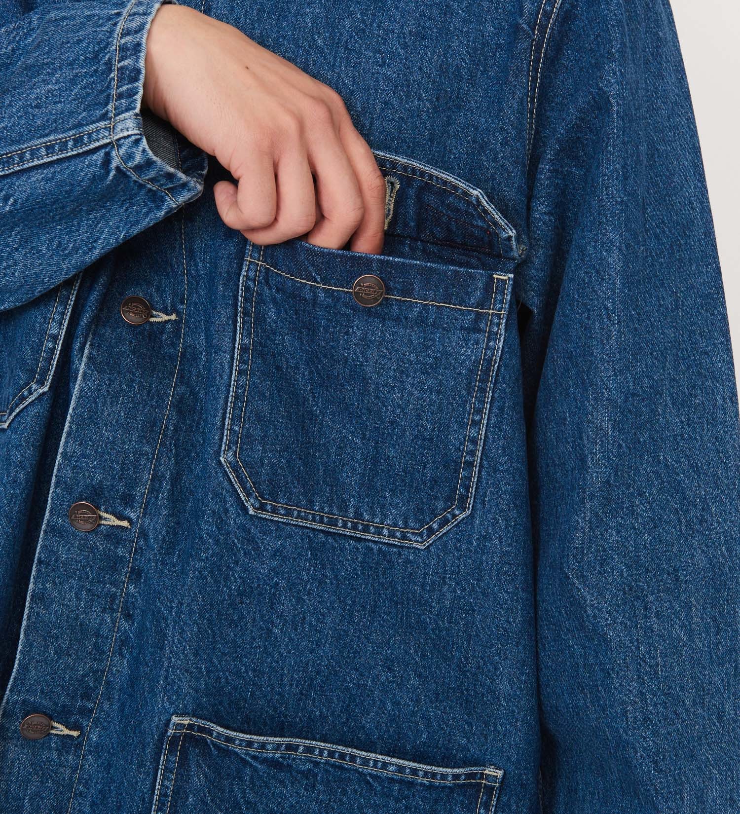 Dickies(ディッキーズ)のカイハラデニム｜チョアコート|ジャケット/アウター/デニムジャケット/メンズ|中色ブルー
