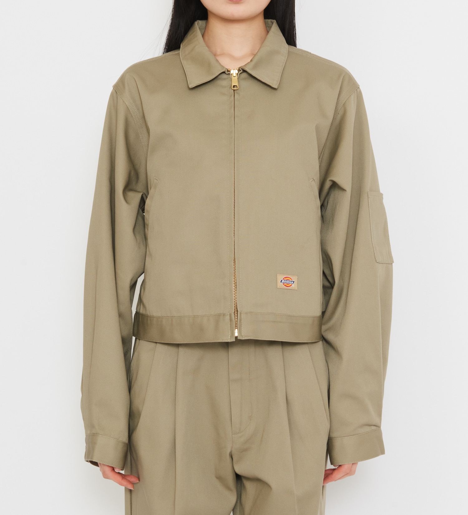 Dickies(ディッキーズ)のレディース TCツイル アイゼンハワーショートジャケット|ジャケット/アウター/その他アウター/レディース|ベージュ