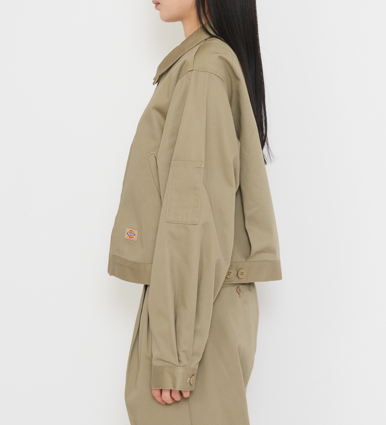 Dickies(ディッキーズ)のレディース TCツイル アイゼンハワーショートジャケット|ジャケット/アウター/その他アウター/レディース|ベージュ