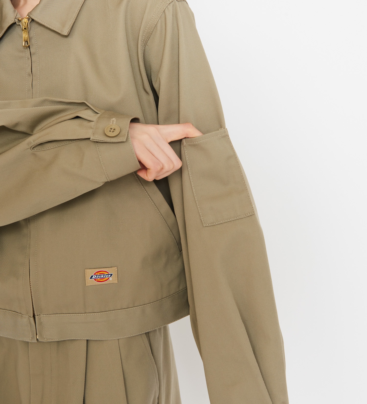 Dickies(ディッキーズ)のレディース TCツイル アイゼンハワーショートジャケット|ジャケット/アウター/その他アウター/レディース|ベージュ