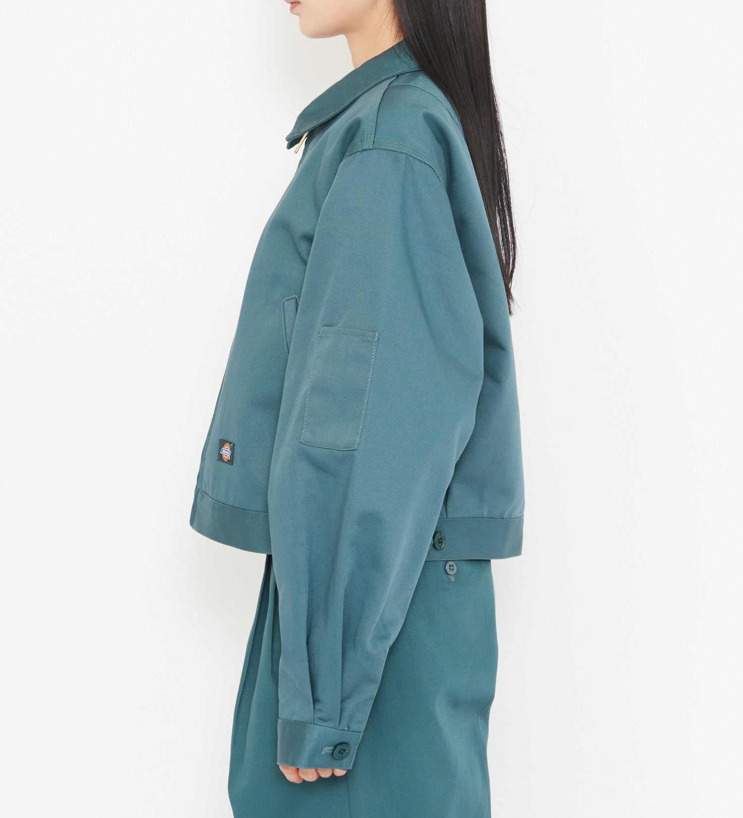 Dickies(ディッキーズ)のレディース TCツイル アイゼンハワーショートジャケット|ジャケット/アウター/その他アウター/レディース|ダークグリーン