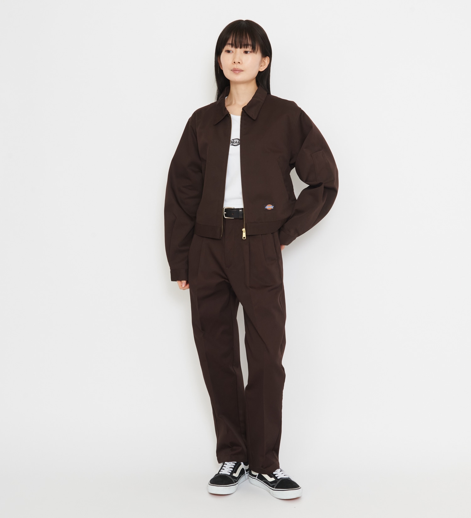 Dickies(ディッキーズ)のレディース TCツイル アイゼンハワーショートジャケット|ジャケット/アウター/その他アウター/レディース|ダークブラウン