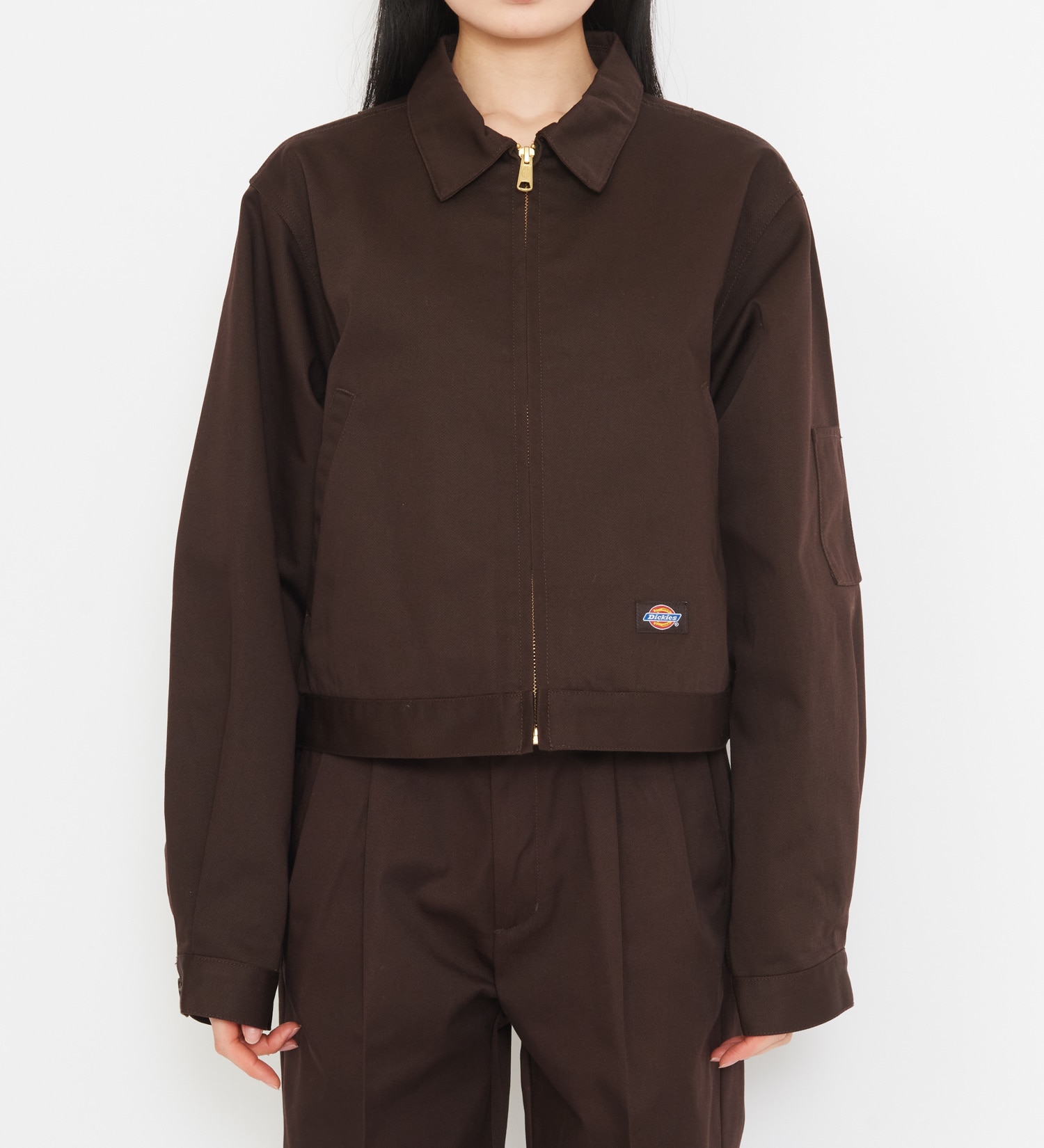 Dickies(ディッキーズ)のレディース TCツイル アイゼンハワーショートジャケット|ジャケット/アウター/その他アウター/レディース|ダークブラウン