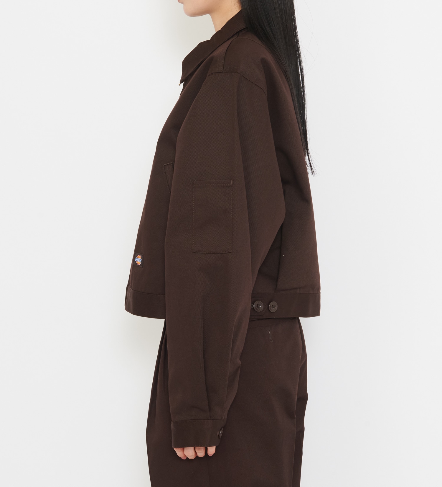 Dickies(ディッキーズ)のレディース TCツイル アイゼンハワーショートジャケット|ジャケット/アウター/その他アウター/レディース|ダークブラウン