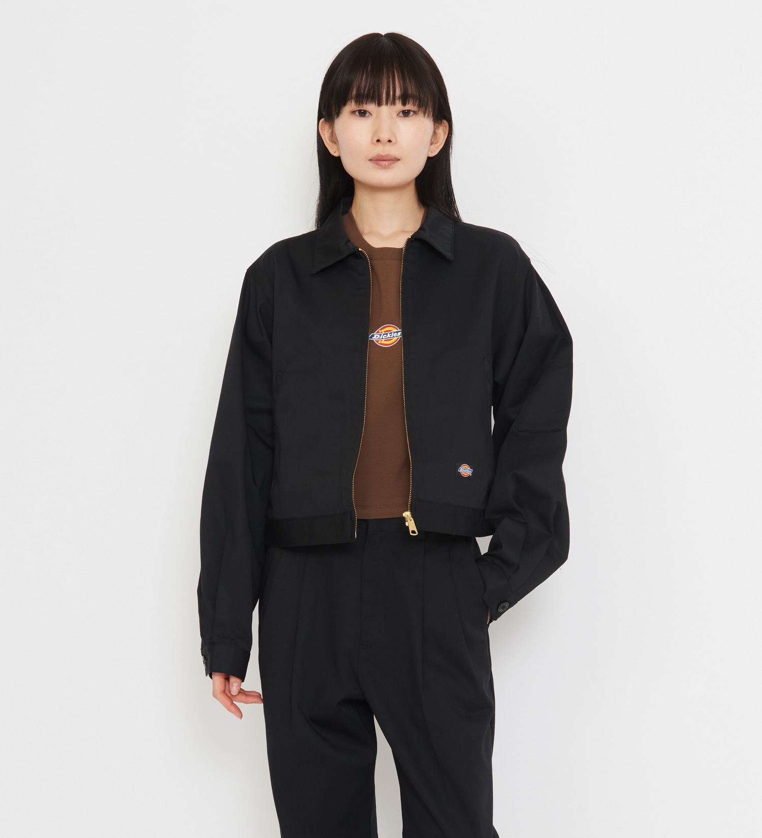 Dickies(ディッキーズ)のレディース TCツイル アイゼンハワーショートジャケット|ジャケット/アウター/その他アウター/レディース|ブラック