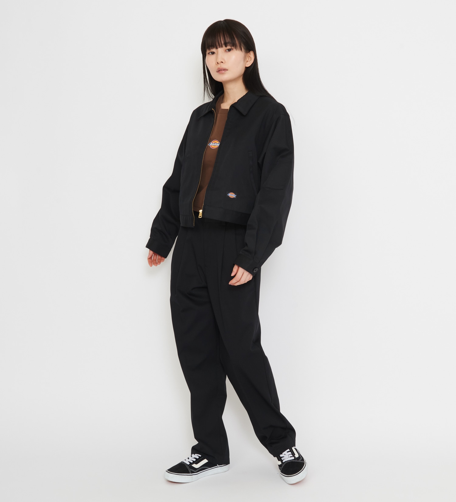 Dickies(ディッキーズ)のレディース TCツイル アイゼンハワーショートジャケット|ジャケット/アウター/その他アウター/レディース|ブラック