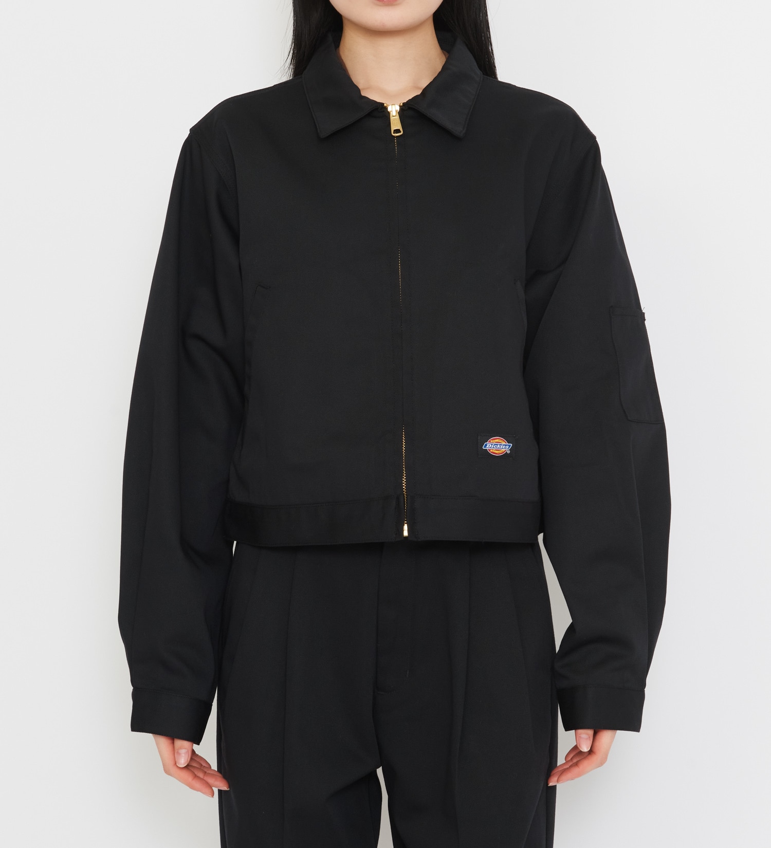 Dickies(ディッキーズ)のレディース TCツイル アイゼンハワーショートジャケット|ジャケット/アウター/その他アウター/レディース|ブラック