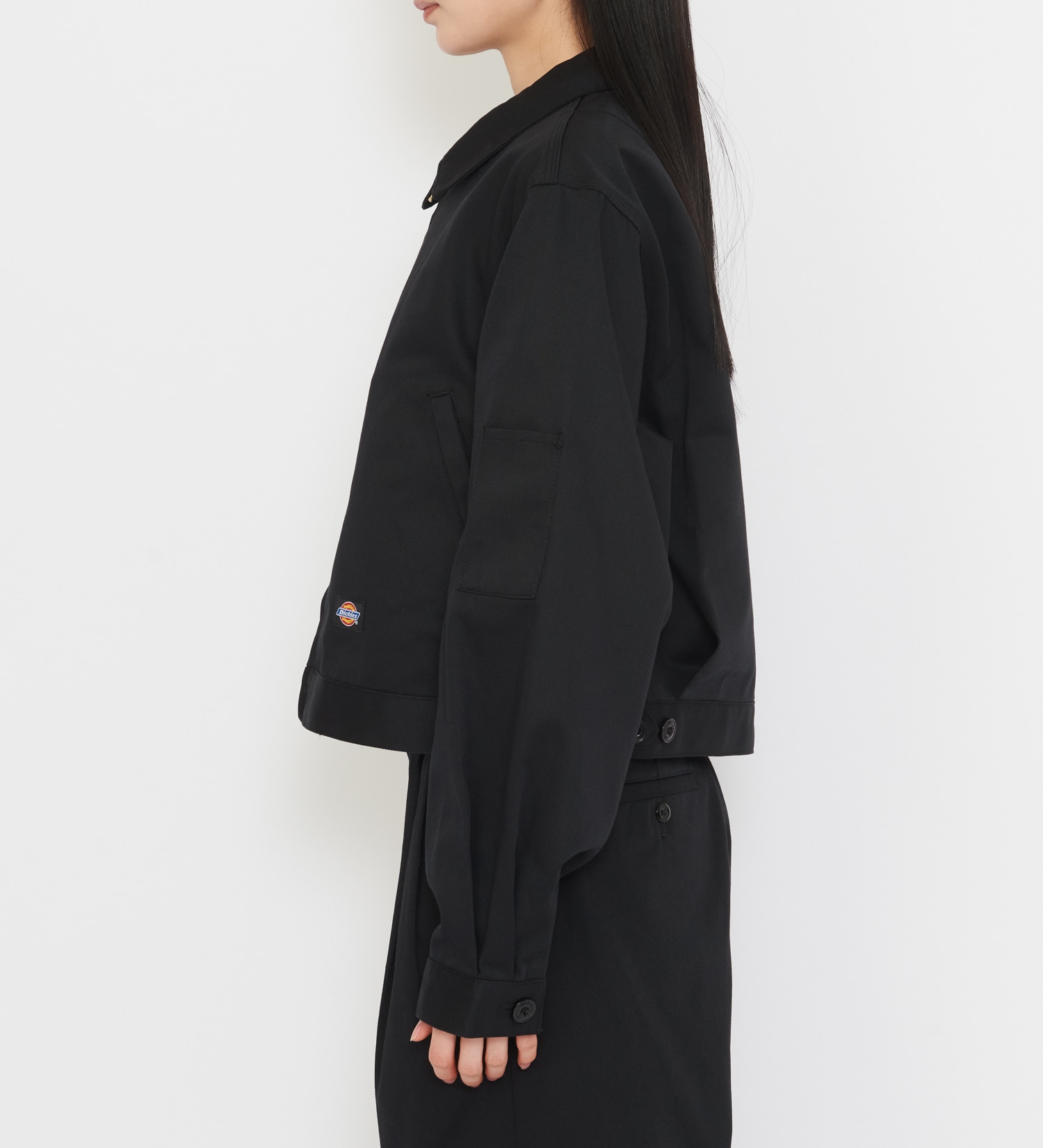 Dickies(ディッキーズ)のレディース TCツイル アイゼンハワーショートジャケット|ジャケット/アウター/その他アウター/レディース|ブラック