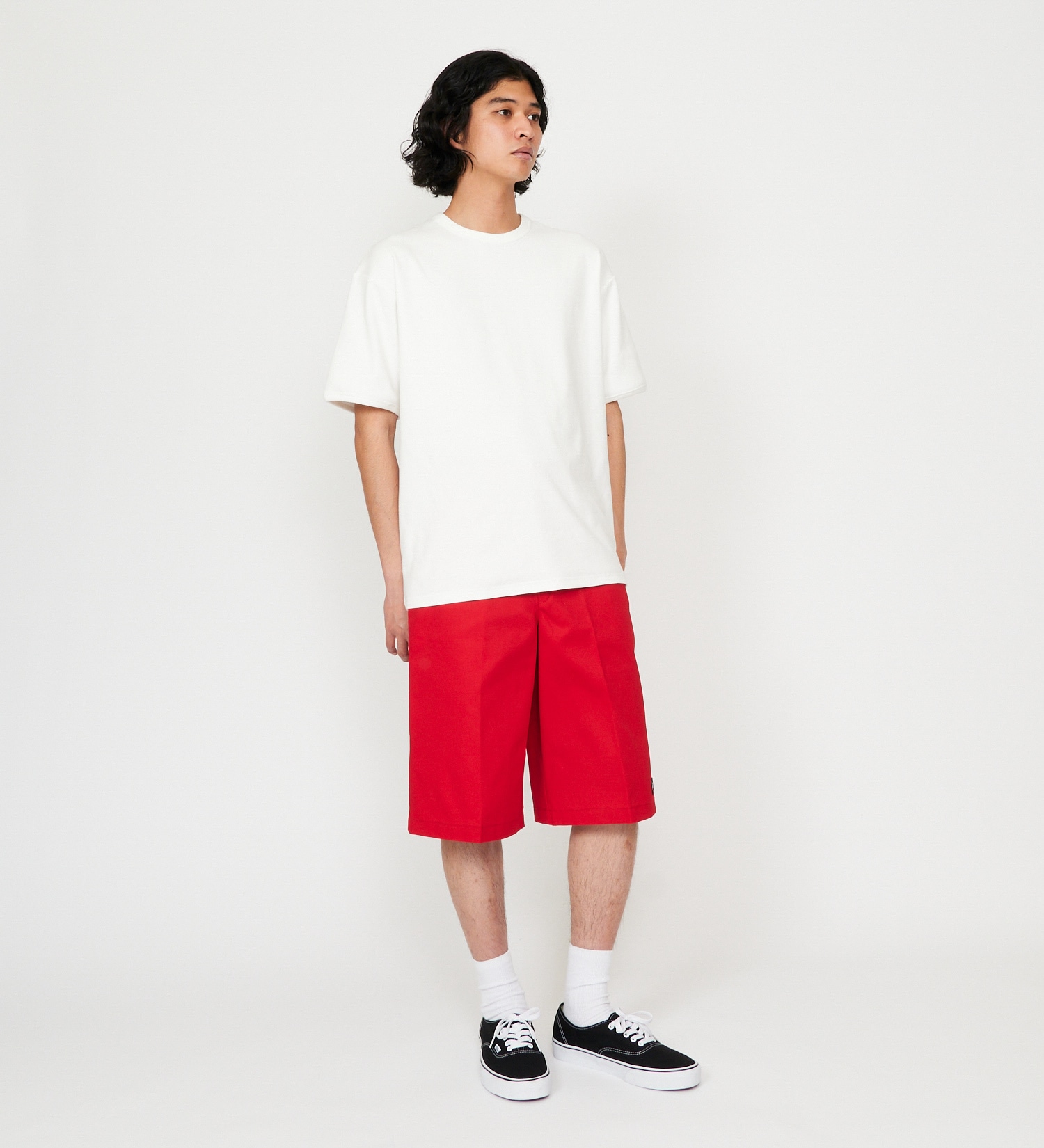 Dickies(ディッキーズ)の【試着対象】13" ワークショーツ ルーズフィット "42283"|//メンズ|レッド