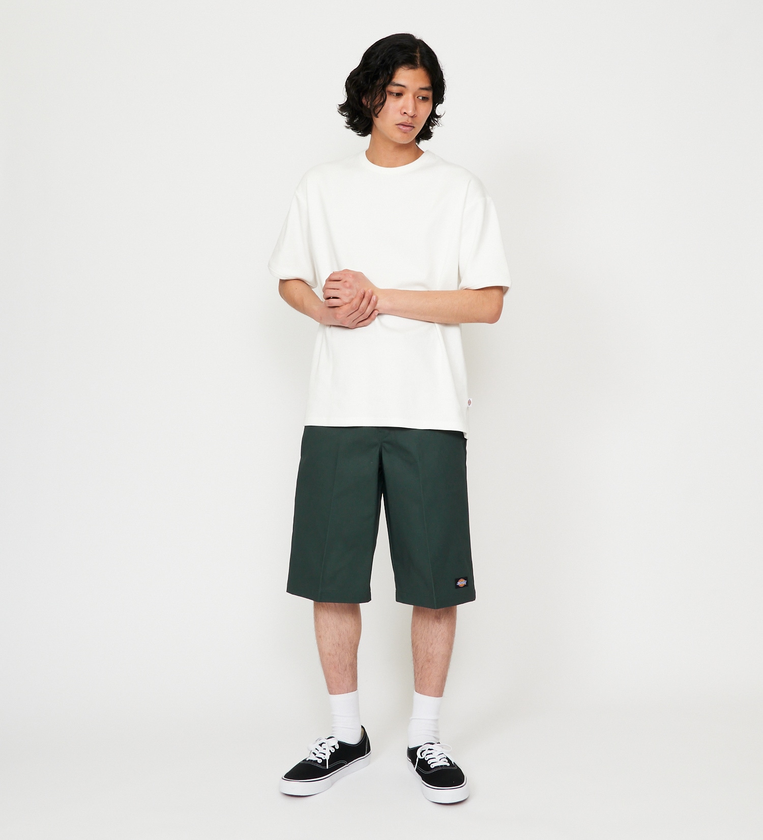 Dickies(ディッキーズ)の【試着対象】13" ワークショーツ ルーズフィット "42283"|//メンズ|ダークグリーン