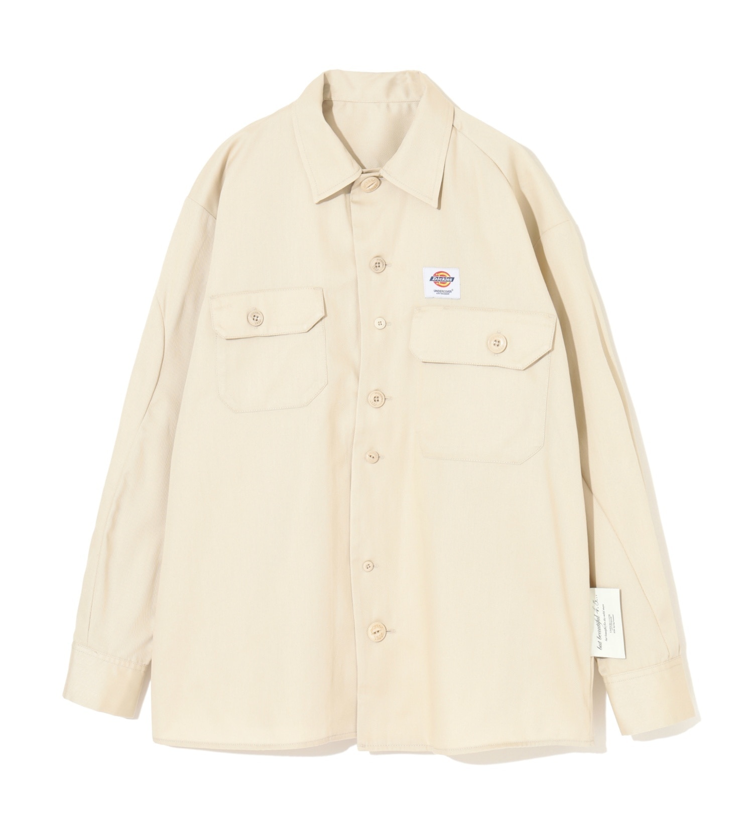 Dickies(ディッキーズ)の【Dickies x UNDERCOVER】 Long-Sleeve Work Shirt|トップス/シャツ/ブラウス/メンズ|ライトベージュ