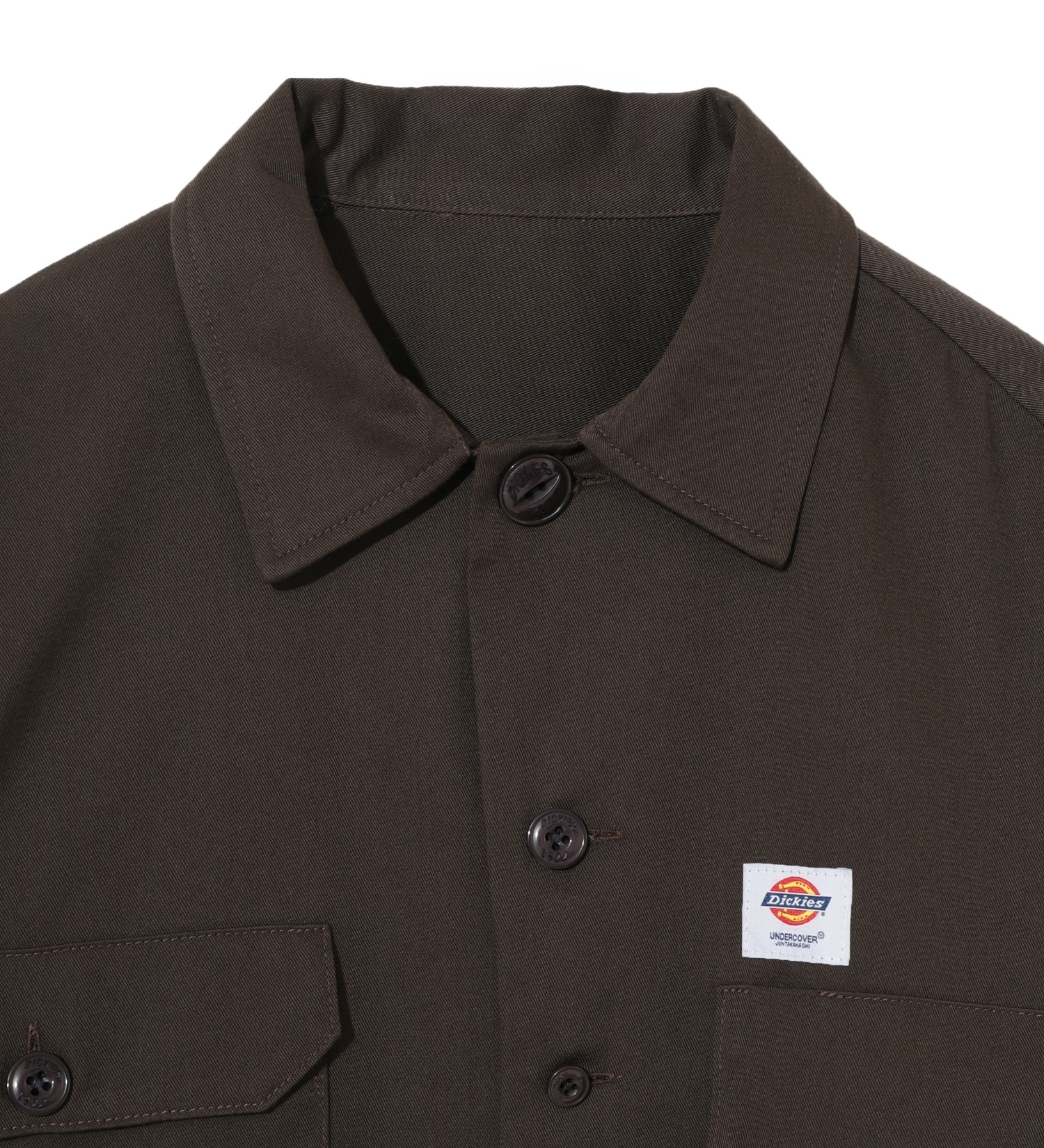 Dickies(ディッキーズ)の【Dickies x UNDERCOVER】 Long-Sleeve Work Shirt|トップス/シャツ/ブラウス/メンズ|ダークブラウン