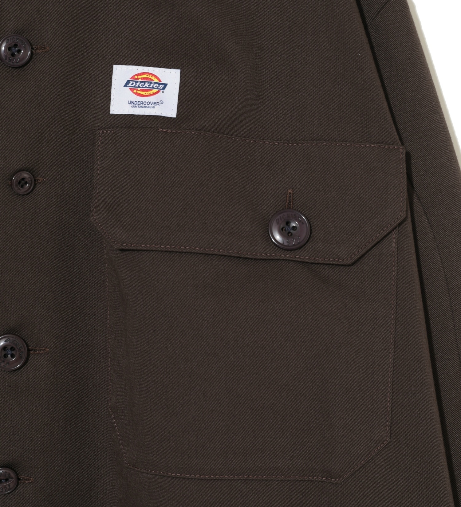 Dickies(ディッキーズ)の【Dickies x UNDERCOVER】 Long-Sleeve Work Shirt|トップス/シャツ/ブラウス/メンズ|ダークブラウン