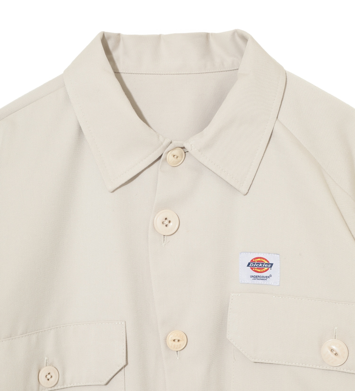 Dickies(ディッキーズ)の【Dickies x UNDERCOVER】 Short-Sleeve Work Shirt|トップス/シャツ/ブラウス/メンズ|ライトベージュ