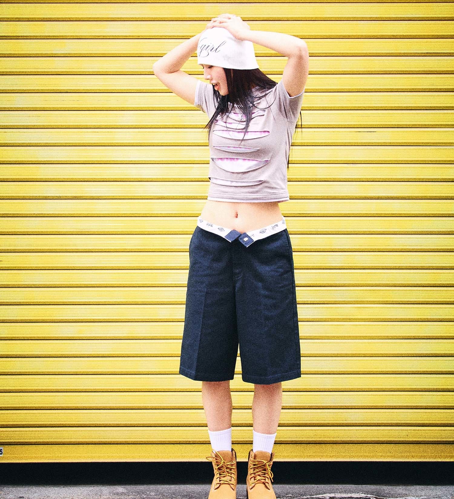 Dickies(ディッキーズ)の【Dickies x X-girl】WASHED WORK SHORTS|パンツ/パンツ/レディース|ブラック