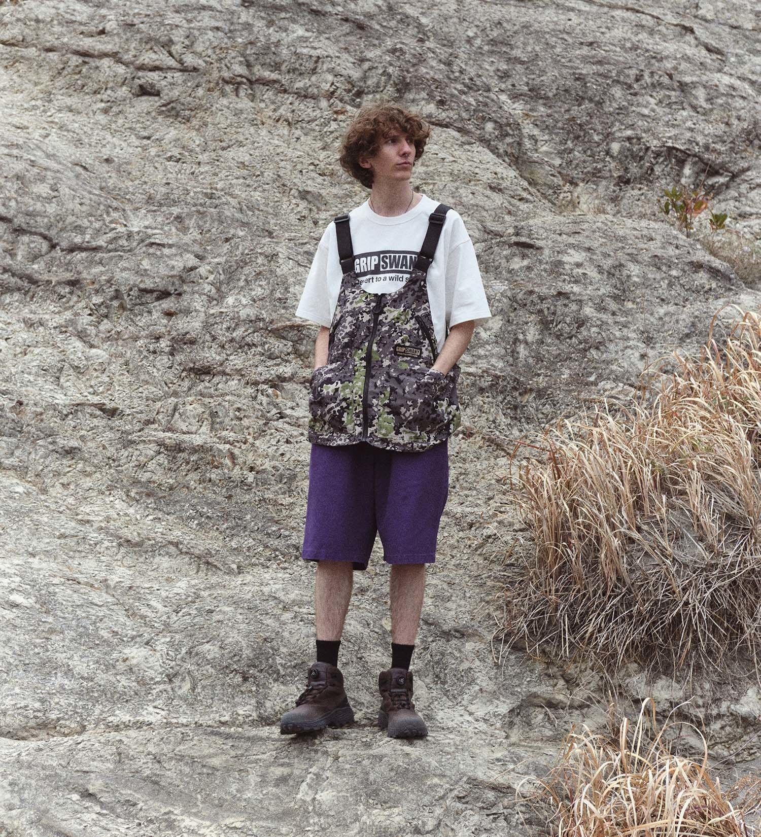 Dickies(ディッキーズ)の【Dickies x GRIPSWANY】EASY DOUBLE HIP WORK SHORTS|パンツ/パンツ/メンズ|パープル