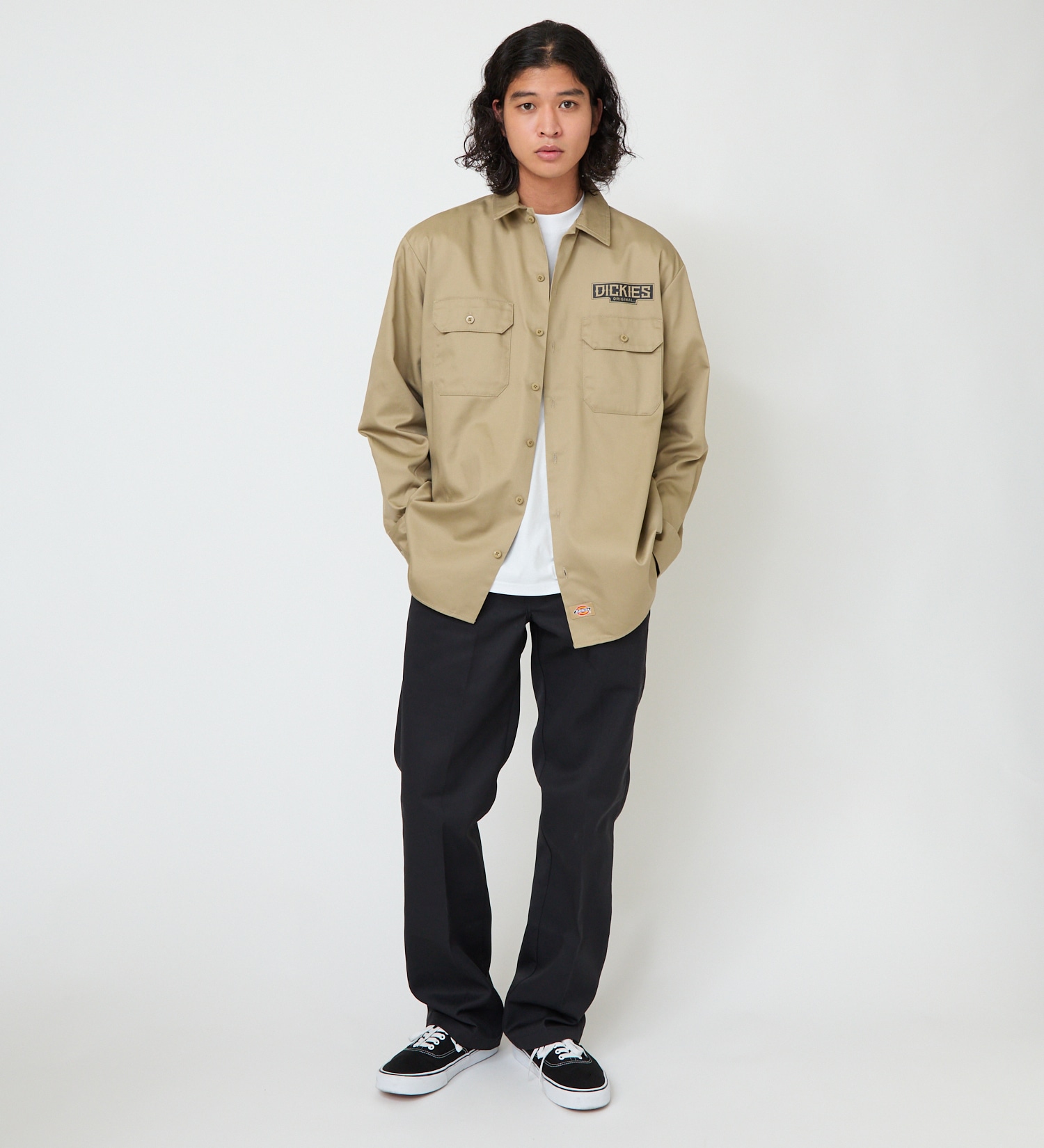 Dickies(ディッキーズ)のDickies x YAMAKI MAKOTO 574ワークシャツ|トップス/シャツ/ブラウス/メンズ|カーキ
