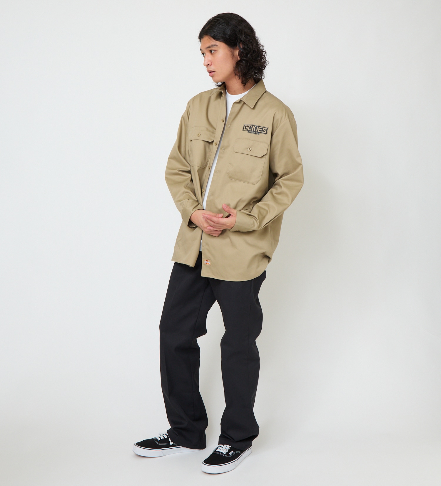 Dickies(ディッキーズ)のDickies x YAMAKI MAKOTO 574ワークシャツ|トップス/シャツ/ブラウス/メンズ|カーキ