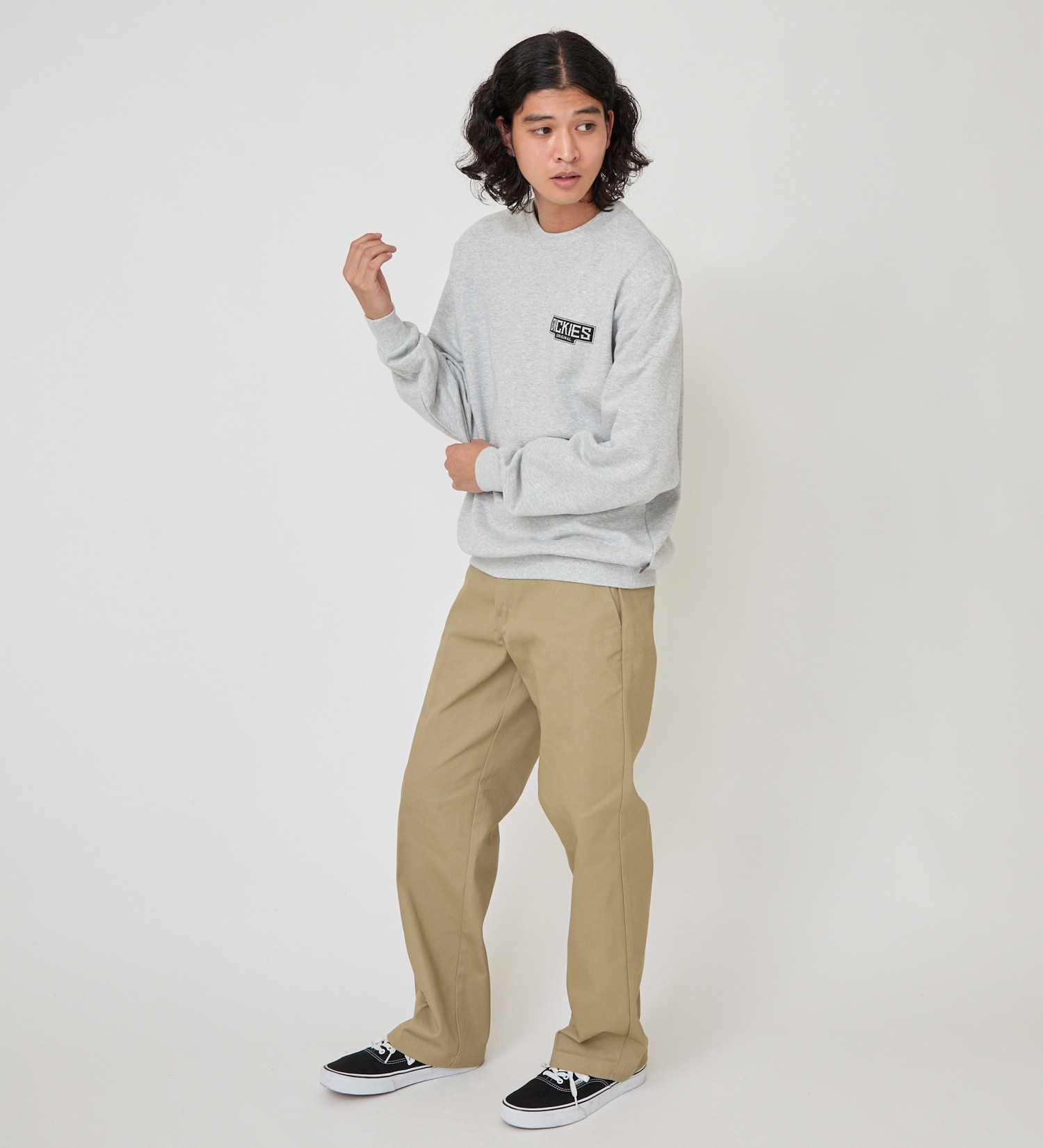 Dickies(ディッキーズ)のDickies x YAMAKI MAKOTO スウェットクルー|トップス/スウェット/メンズ|ヘザ－グレー