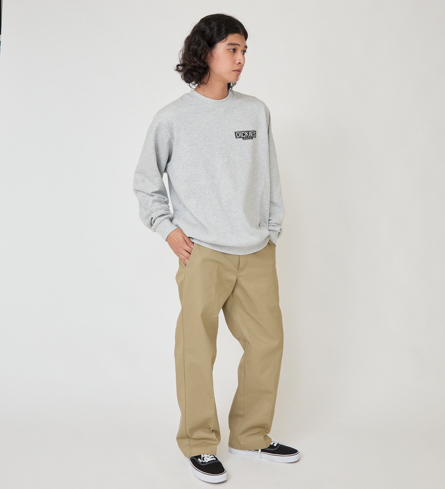 Dickies(ディッキーズ)のDickies x YAMAKI MAKOTO スウェットクルー|トップス/スウェット/メンズ|ヘザ－グレー