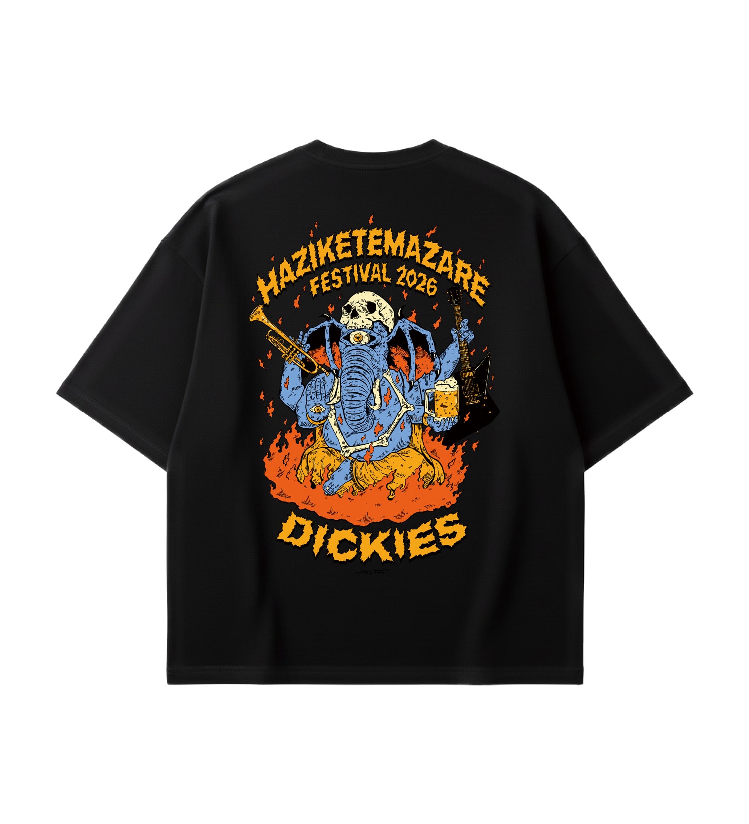 Dickies(ディッキーズ)の【予約】【Dickies x ハジマザ】 バックプリントTシャツ|トップス/Tシャツ/カットソー/メンズ|ブラック