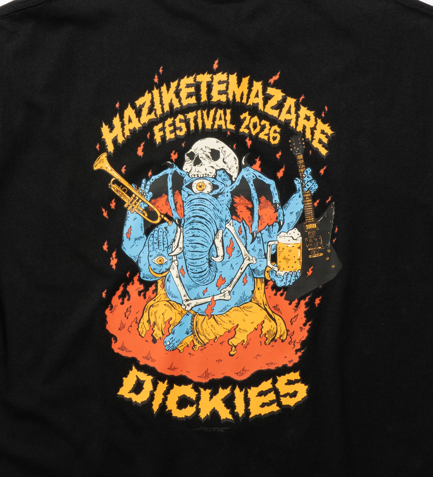 Dickies(ディッキーズ)の【予約】【Dickies x ハジマザ】 バックプリントTシャツ|トップス/Tシャツ/カットソー/メンズ|ブラック