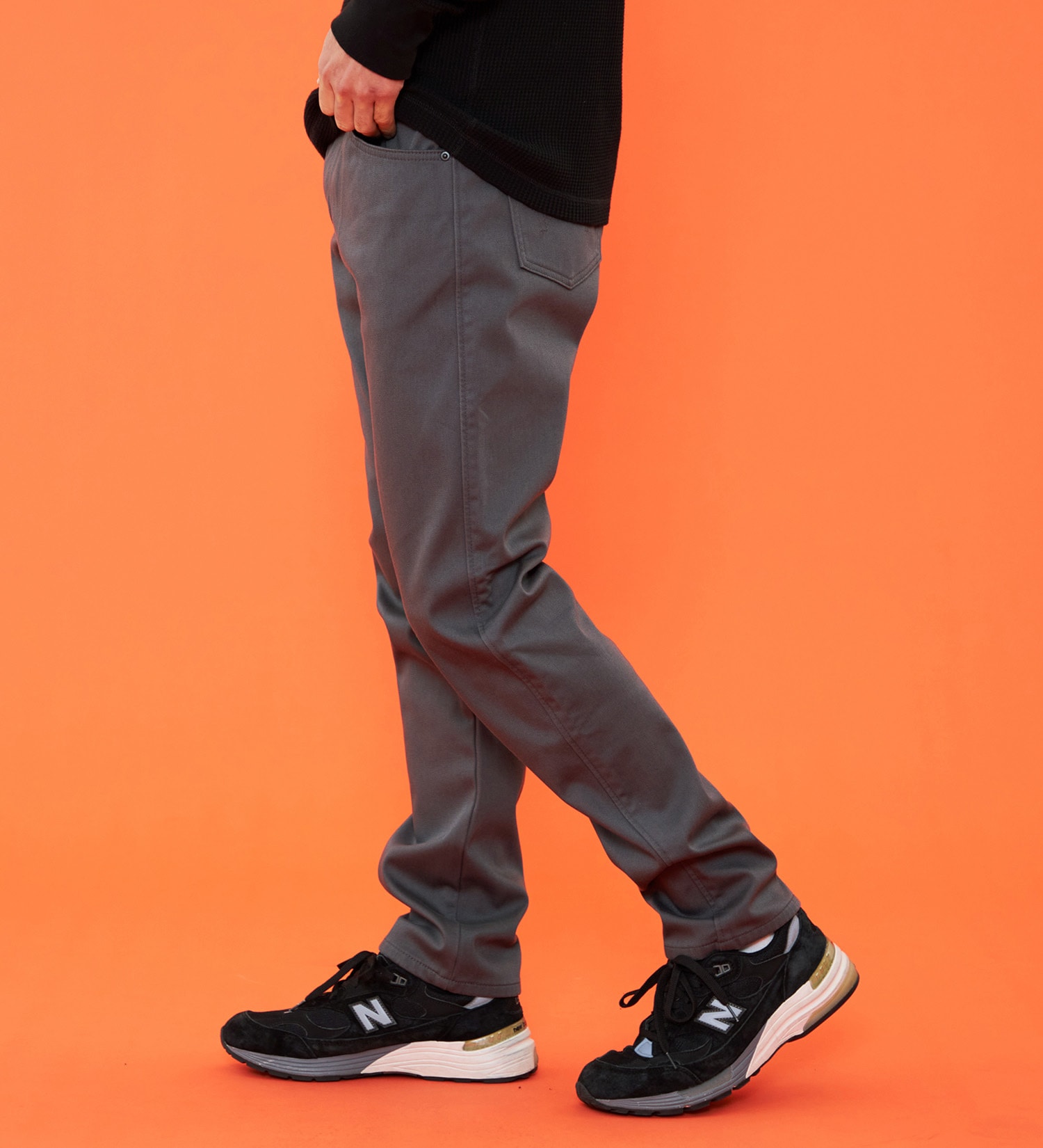 EDWIN(エドウイン)の【予約P】【大きいサイズ】【冬用】WILD FIRE レギュラーストレート デニムパンツ ジーンズ 暖パンツ 三層構造 保温 防風【暖】|パンツ/パンツ/メンズ|チャコールグレー
